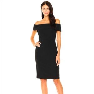10 Petite Black Off The Shoulder Dress